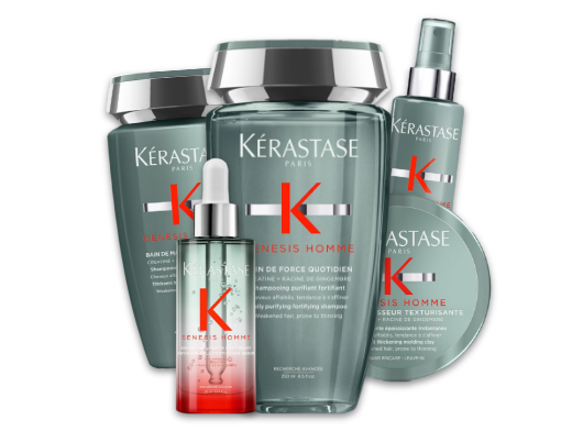 Kérastase – Gamme Genesis pour Homme<br />
