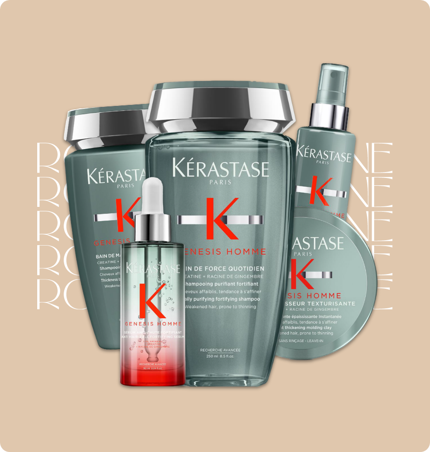 Kérastase – Gamme Genesis pour Homme<br />
